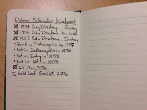 The first page of my bullet journal.  I left two pages open for this person, but some people only have one page.