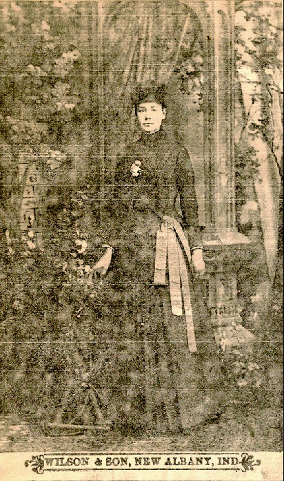 Zerilda Springer, circa 1892.
