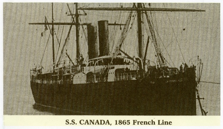 S.S. Canada, courtesy of Shirley Wolf, Von Allmen Family File, Stuart Barth Wrege Indiana History Room