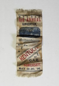 Francis Rakestraw's G.A.R. 3rd Annual Convention (1896) ribbon.