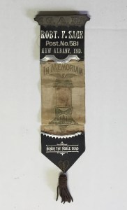 Francis Rakestraw's G.A.R. In Memoriam ribbon.