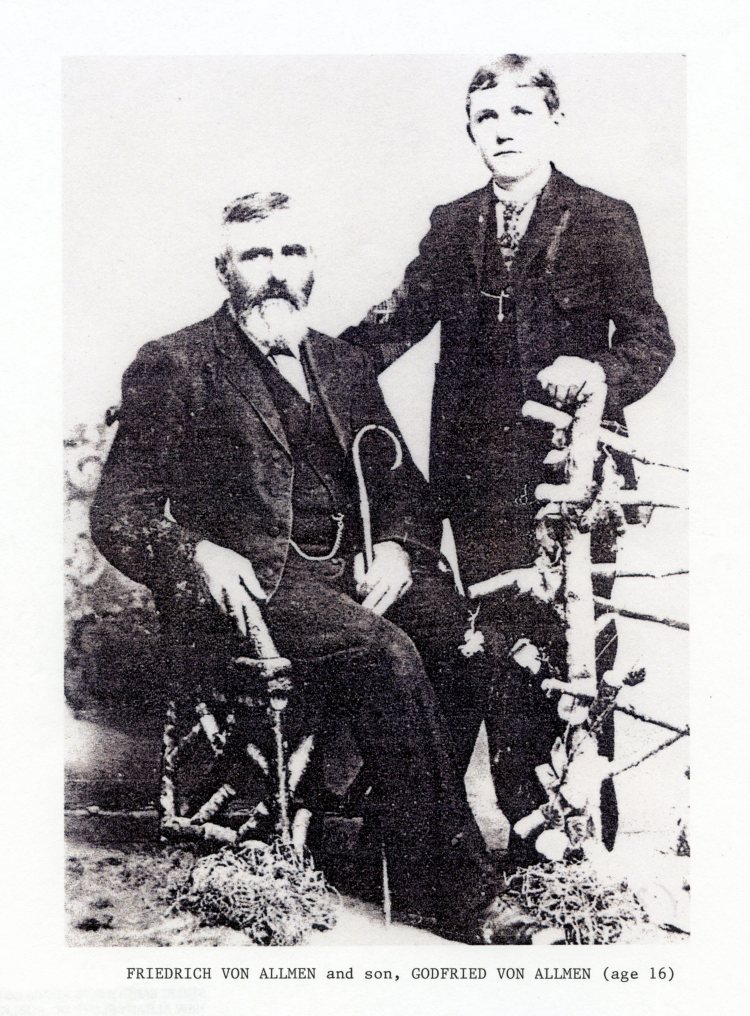 Friedrich and Gottfried Von Allmen, circa 1908, courtesy of Shirley Wolf, Von Allmen Family File, Stuart Barth Wrege Indiana History Room