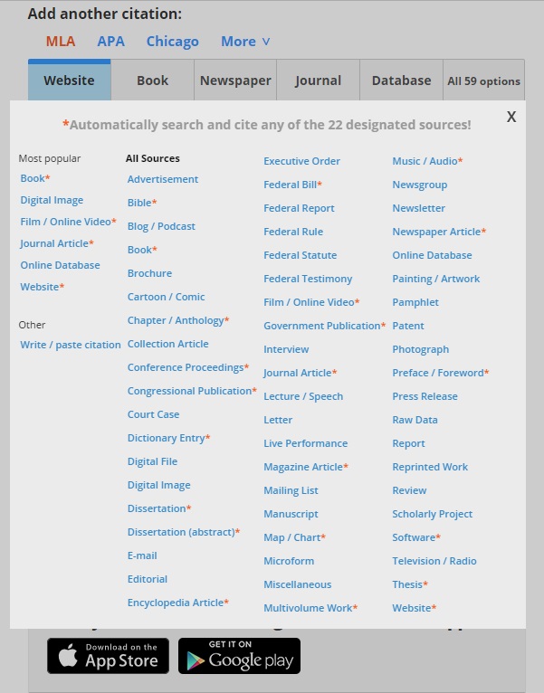 59 source type options