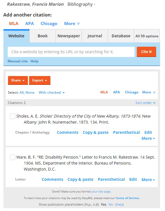 Francis Rakestraw sources