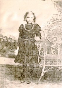 Mildred Gertrude Springer, circa 1900.