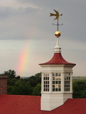 Cupola and weathervane at Mount Vernon. Courtesy of MountVernon.org.