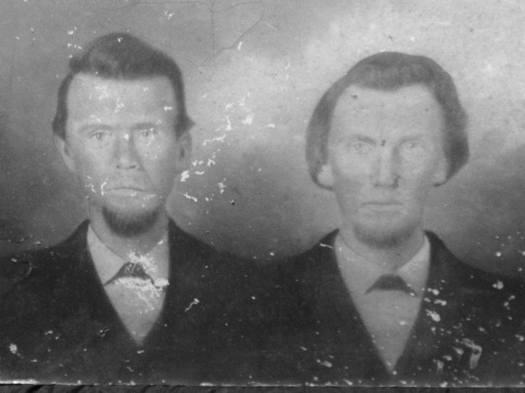 Price Jacobs and Harmon Wiseheart, circa 1850.