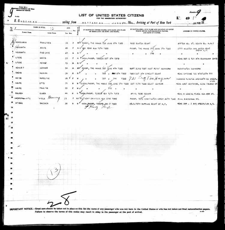 New York, Passenger Lists, 1820-1957, Roll T715, 1897-1957 2001-3000 Roll 2785